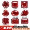 Piedra Suelta de Moissanita Colorida con Forma Especial Chapada Naranja-Rojizo Rojo Sandía Moissanita Redonda Oval Gota de Agua Princesa Cuadrada Corte Esmeralda