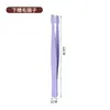 Pinzas de Acero Inoxidable para Pestañas Inferiores, Pinzas de Colores para Pestañas Postizas, Pinzas de Punta Plana, Herramienta de Clip para Belleza