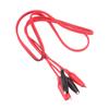 Pinza de cocodrilo, pinza de cubierta, soporte de prueba de batería, cable, pinza de alimentación, pinza de medición, conector banana para linterna, cable