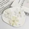 Ribete de encaje de malla de 5,5 cm, doble capa, compuesto, repujado, con cuentas, flor, para zapatos infantiles, sombreros, accesorios de ropa, ribete de encaje DIY