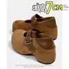Sapato Birkenstock Redondo Retro com Velcro e Salto Escondido Feminino Moda Verão Novo Versátil Sola Macia Sapato Mary Jane Feminino Tendência