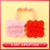Serie Día Nacional Moldes para Galletas Feliz Día Nacional 3D Te Amo China Molde para Galletas DIY Galletas Impresas de Simulación