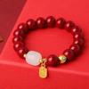 Pulseiras chinesas vintage imitação de cinábrio para fortuna Pulseira de transporte Nafu moda masculina e feminina pulseira Joker atacado