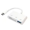 Lector de Tarjetas de Alta Velocidad Transfronterizo Tipo Tres en Uno Lector de Tarjetas Tipo C Lector de Tarjetas para Computadora Teléfono Móvil Adaptador de Disco Tfsdu