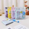 Set de Mini Cuaderno Bloc de Notas con Bolígrafo Cuaderno Pequeño Dibujo Animado Creativo Estilo Ins Japonés Lindo e Interesante Cuaderno Pequeño