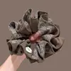 Goma para el pelo de oso para coleta baja de otoño e invierno, estilo simple y casual, cuerda para el pelo para atar el cabello, goma para el pelo de lazo de alta gama