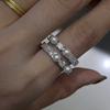 Accesorios DIY Anillo de Perlas de Plata Esterlina S925 Soporte Vacío Plata Multicuentas Soporte para Anillo de Joyería de Plata Abertura 5-6mm