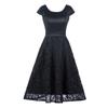Vestido Aliexpress 2026 Verão Novo Estilo Decote U Cintura Marcada Vestido Longo Vestido de Performance Noturna Apresentadora para Mulheres