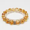 [Chama Glacial] Pulseira de Cristal Amarelo Natural Torre Feminina Clareamento Moda Pulseira de Cristal de Alto Padrão Atacado