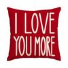 Funda de almohada para el Día de San Valentín Amazon Comercio exterior Transfronteriza Imitación de lino Decoración de boda para el Día de San Valentín Funda de cojín Funda de almohada de amor