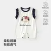 Macacão Body Bebê Verão Fino Modal Roupas de Bebê Traje Ar Condicionado Sem Mangas Body Roupas de Engatinhar Roupa Externa