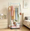 Arara de chão, arara móvel, pequena arara para dormitórios estudantis, quarto de casa, arara de roupas e chapéus inspirada em dopamina