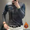 Sudadera Cálida de Forro Polar con Mangas Largas de Moda para Otoño e Invierno, Top de Otoño para Hombre Casual de Lujo Ligero, Versátil y Moderno