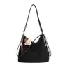 2026 Nuevo Bolso de Hombro Individual Retro de Gamuza y Felpa de Nicho para Mujer, Bolso Tote de Cuero Suave de Gran Capacidad, Bolso de Axila Versátil y de Moda