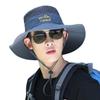 Sombrero de verano para hombre, transpirable, grande, con cornisa, parasol para exteriores, montañismo, ciclismo, pesca, protección solar, sombrero de pescador, resistente al viento.