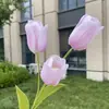 Tulipas Impressas em 3D, Flores Artificiais, Tulipas Falsas para Casamento e Decoração de Casa, Atacado
