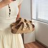 Zapatos Boken Toast para Mujer 2025 Toast Nuevo Estilo de Verano Chanclas Slip-On de Suela Gruesa Sandalias de Una Correa para Playa al Aire Libre