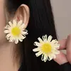 Pendientes de Flor de Hierba Rafi Transfronterizos Europeos y Americanos Pendientes de Aguja de Plata de Alto Grado 925 Estilo Bohemio para Mujer Joyería de Viaje
