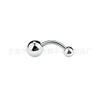 Anillo para el ombligo de titanio aleación G23 de doble bola con rosca externa F-136 bola de titanio clavo para el ombligo perforación corporal piercing joyería para el ombligo