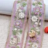 4cm Estilo Étnico Bordado Lentejuela Pedrería Encaje Adorno Accesorios Hecho a Mano DIY Decoración para Cuello y Puño de Ropa Accesorios en Stock