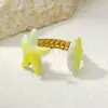 Anel aberto estilo oceano com gotas de óleo transfronteiriças, com toque de alta qualidade, anel de estrela do mar de luxo leve, joias de moda simples e de nicho, design de nicho