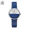 Par de relógios SK três ponteiros pulseira masculina e feminina moda cor contrastante minimalista relógio de quartzo relógio à prova d'água transfronteiriço 9016