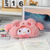 Estuche de lápices de peluche con forma de perro Yugui, niña, corazón, estudiante japonesa, Melody Coolomi, bolsa de almacenamiento de papelería