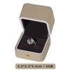 Caja de Joyería de Cuero PU Redonda Caja para Collar Aretes Anillos Botón a Presión Caja de Joyería Caja de Regalo para Joyería Logotipo Imprimible
