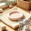 Cuenco circular de cerámica de color crema con esmalte interior para mascotas (perros pequeños y gatos), cuenco bajo para gatos, cuenco de comida, en stock para ventas transfronterizas
