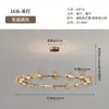 Lustre para Sala de Estar Minimalista Italiano Arte Criativa Anel Lâmpada Atmosférica Preta Vidro de Alto Padrão Feijão Mágico Lâmpada de Hall