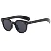 Nuevas Gafas de Sol Ovaladas con Estampado de Leopardo Europeas y Americanas Gafas de Sol Retro con Tachuelas Unisex Versátil