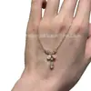 Collar de Mariposa de Lujo Ligero Nuevo para Mujer, Chapado en Oro de 18 Quilates, Completamente Diamantado, Versátil, Aprobado por Influencers, Collar Amigable para Fotos