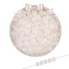 8mm de vidro gelo transparente dupla talão de tinta florescendo contas de ouro DIY artesanal colar pulseira jóias acessórios contas soltas