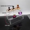 Suporte de exibição de joias de perfume suporte de exibição pequeno de escritório de vinho prateleira de produto de cuidados com a pele cabine de exibição suporte de exibição de figura acrílica de mesa