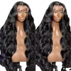 Peluca frontal de encaje para mujeres europeas y americanas, onda corporal grande, onda cuerpo, cabello humano, peluca s 13*4 encaje