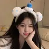 Diadema facial de peluche Oso Pequeño, diseñada para mujeres, ideal para aplicar maquillaje y mascarillas faciales, se puede usar a diario sin apretar la cabeza ni aplastar el cabello