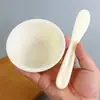 Tazón para Mascarilla + Cuchara para Tazón Mezclador, Tazón Pequeño para Spa, Tazón Mezclador Sin Silicona, Juego de Tazones de Belleza, Tazón Mezclador de Herramienta de Dos Piezas