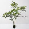 Bonsái artificial, planta verde, helecho, bonsái, árbol de la fortuna, planta de hojas dentadas, planta para ventana de centro comercial, decoración de piso interior