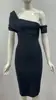 Vestido rojo con diseño de falda a la cadera, vestido de verano europeo y americano de alta calidad, ropa de mujer delgada de Año Nuevo