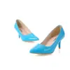 31 Zapatos de Salón 45 Tacones de Punta Zapatos Sencillos Talla Extranjera Zapatos de Primavera y Otoño Talla Baja Blanco Amarillo Rojo Negro