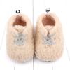 Zapatos de Bebé Mao Mao Invierno con Forro Polar Set Elástico para el Pie Bebé de 0 a 1 Año Zapatos para Bebé Niños y Niñas Suela Suave Zapatos para Niños Pequeños 2691