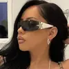 Gafas de Sol para Mujer con Diseño de Estrella de Cinco Puntas Montura Retro Gafas de Sol Modernas Europeas y Americanas Nuevas Y2K Milenio Gafas de Sol Sexy para Mujer