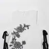 Comercio Exterior 2026 Primavera Nuevo Estilo Europeo y Americano Moda para Mujer Chica Sexy Picante Top con Lazo Bordado 8752743