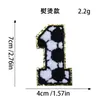 Parches de bordado digital para toallas, insignias bordadas, parches para ropa de la serie de fútbol, rugby y baloncesto más vendida transfronteriza