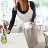 Delantal retro de estilo japonés para mujer, de comercio exterior, con diseño floral, para repostería, cocina, medicina, belleza, ropa de trabajo, algodón y lino, alargado hasta los hombros, con personalización de logotipo.
