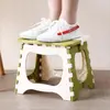Taburete plegable de plástico para el hogar, portátil, pequeño, para exteriores, para niños y adultos, Mazar, grueso y pequeño.