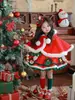 Vestido de Princesa Reno Navideño para Niñas Invierno Nuevo Manga Larga Cálido Lolita Vestido de Cumpleaños Infantil Vestido de Invierno