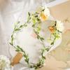 Accesorios para el cabello de flores de seda estilo Han antiguo, flor, cinta larga, pequeña princesa, combinable, dulce y fresco, tocado para niños