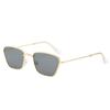 Gafas de Sol Personalizadas de Celebridad de Internet Europeas y Americanas para Mujer Retro Estilo Hong Kong Gafas de Sol para Cara Pequeña para Hombre Modernas de Metal Simples para Calle Hip-Hop