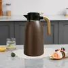 Garrafa Térmica Aço Inoxidável Revestimento Interno 304 Cafeteira Grande Capacidade Garrafa de Água Quente Doméstica Garrafa de Água Quente Presente Pote Quente Vermelho